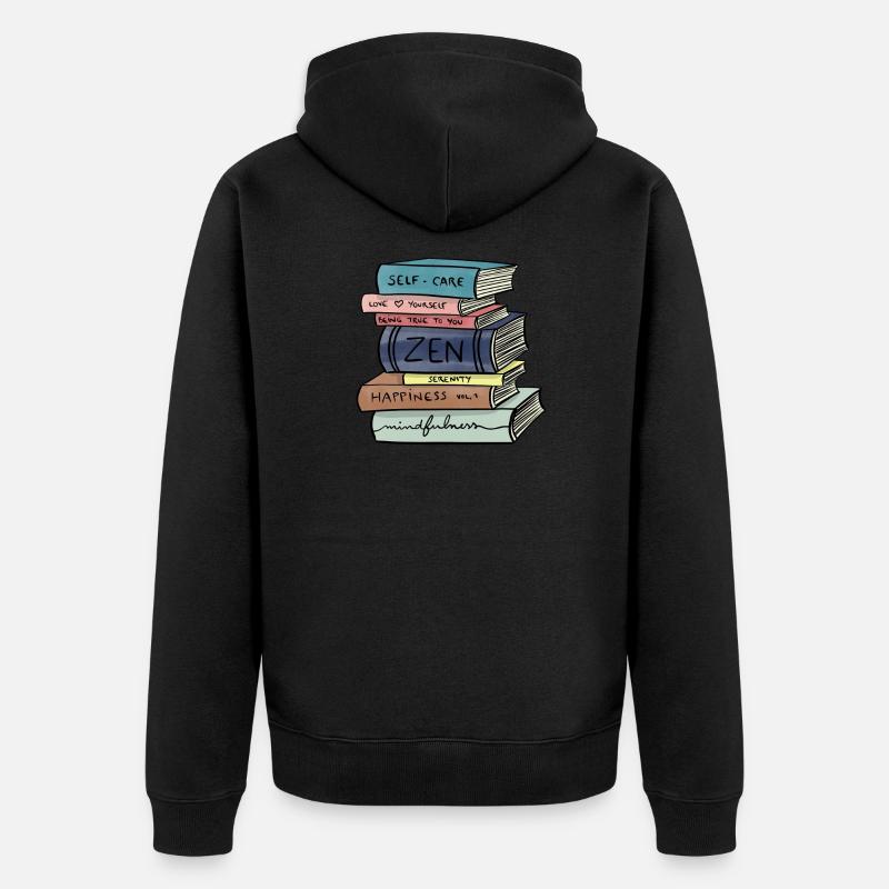 Livres / Light, Dreams & Love - Veste à capuche bio Premium Unisexe - noir
