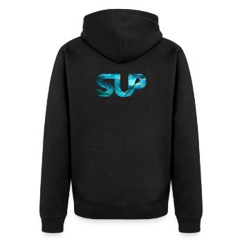 SUP Stand up paddle paddleboarding - Veste à capuche bio Premium Unisexe - noir - Dos - Nico (187cm)