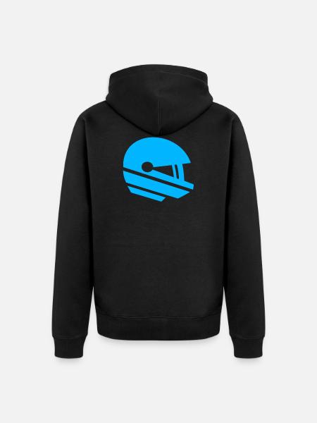 racing driver - Unisex Premium Organic Zip Hoodie - black