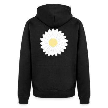 Pâquerette - Veste à capuche bio Premium Unisexe - noir - Dos - Nico (187cm)