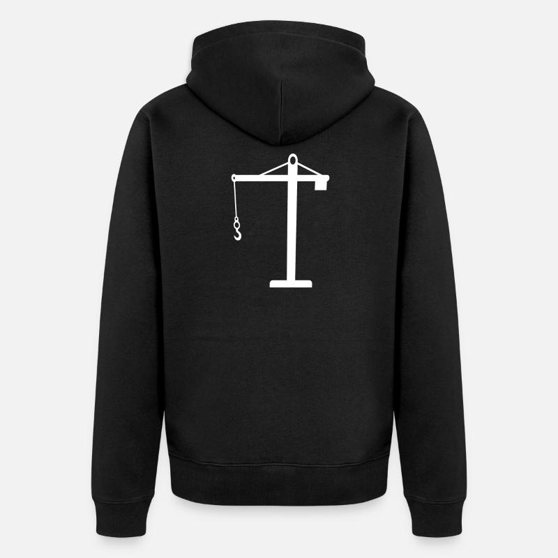 grue - Veste à capuche bio Premium Unisexe - noir