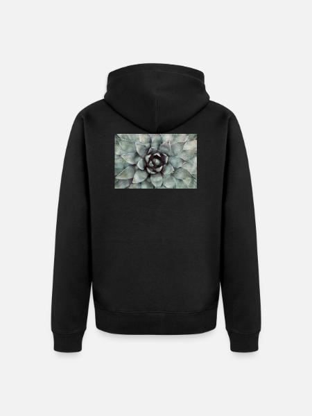 Succulentes - Veste à capuche bio Premium Unisexe - noir