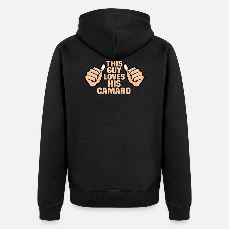 CE GARS AIME SON CAMARO - Veste à capuche bio Premium Unisexe - noir