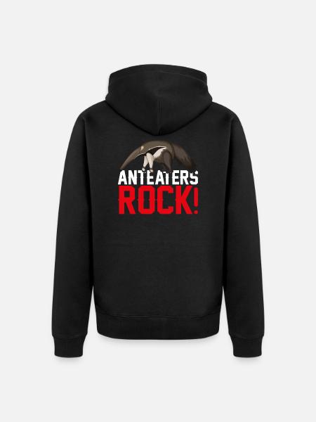 Anteaters Rock - anteater - Unisex Premium Organic Zip Hoodie - black