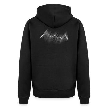 Table d'onde, onde audio, onde audio - Veste à capuche bio Premium Unisexe - noir - Dos - Nico (187cm)