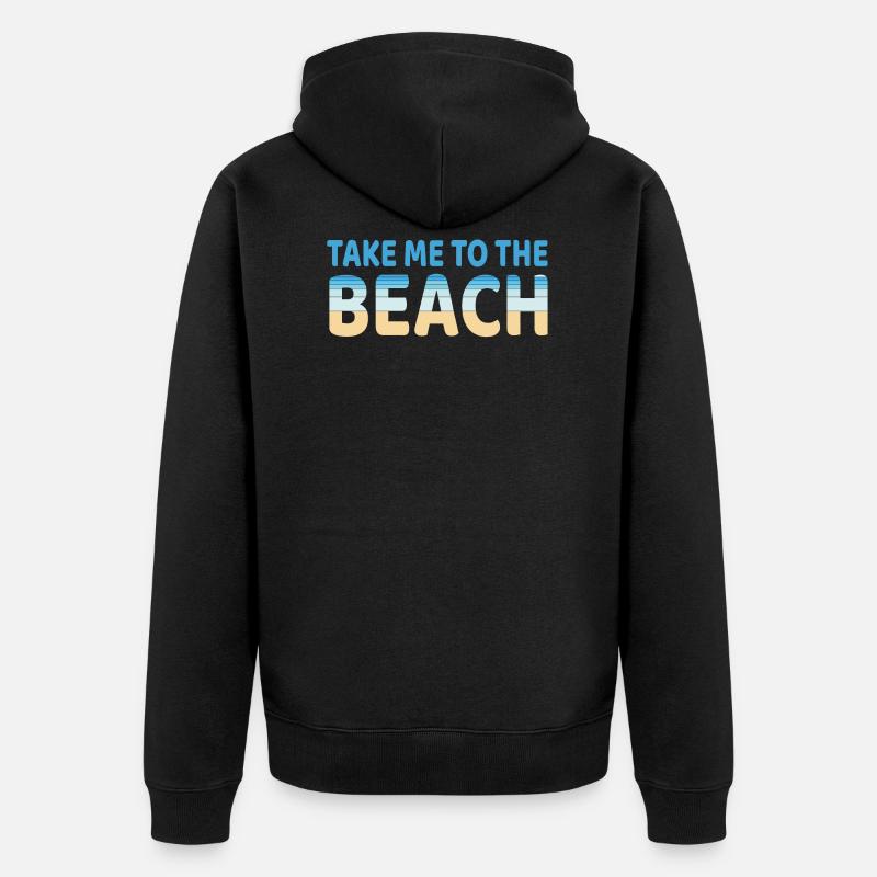 Plage - Veste à capuche bio Premium Unisexe - noir