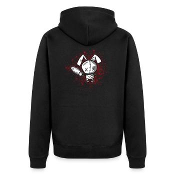 Evil Pets - Rabbit 1 - Veste à capuche bio Premium Unisexe - noir - Dos - Nico (187cm)