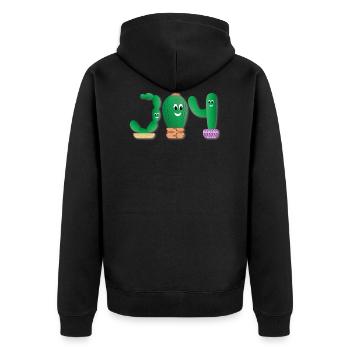 Joy cactus - Veste à capuche bio Premium Unisexe - noir - Dos - Nico (187cm)