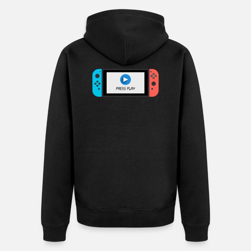 Switch - Unisex Premium Bio Zip Hoodie - Schwarz