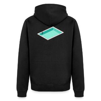 Piscine piscine - Veste à capuche bio Premium Unisexe - noir - Dos - Nico (187cm)