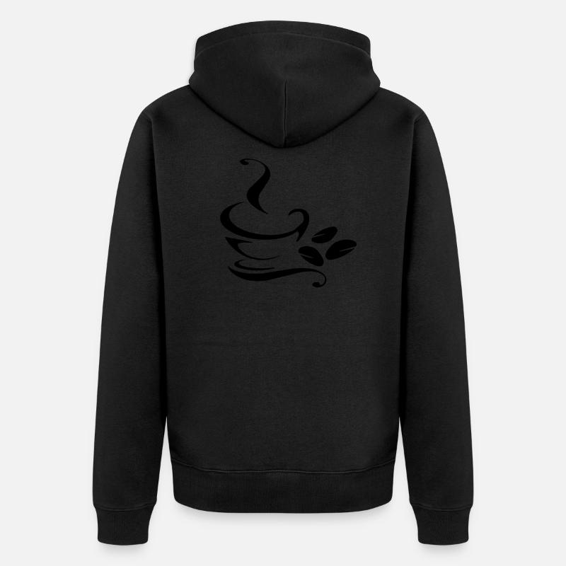 java mug - Unisex Premium Organic Zip Hoodie - black