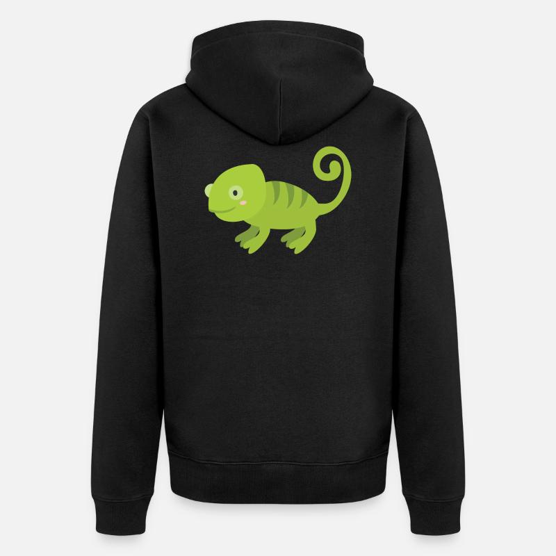 caméléon - Veste à capuche bio Premium Unisexe - noir