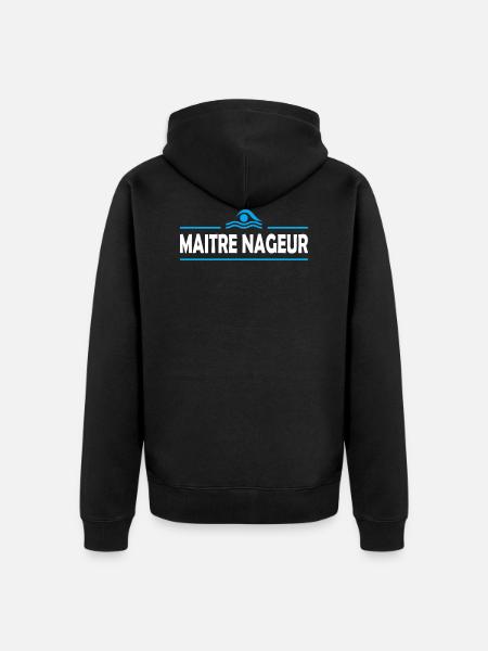 Maître nageur - Veste à capuche bio Premium Unisexe - noir