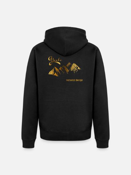Glaube versetzt Berge - Unisex Premium Bio Zip Hoodie - Schwarz