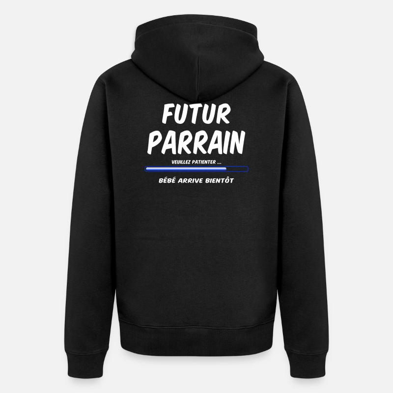 Futur parrain - Veste à capuche bio Premium Unisexe - noir