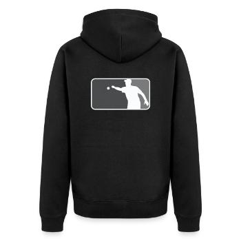 Pétanque Boule Boccia Petanca Major League Style - Veste à capuche bio Premium Unisexe - noir - Dos - Nico (187cm)