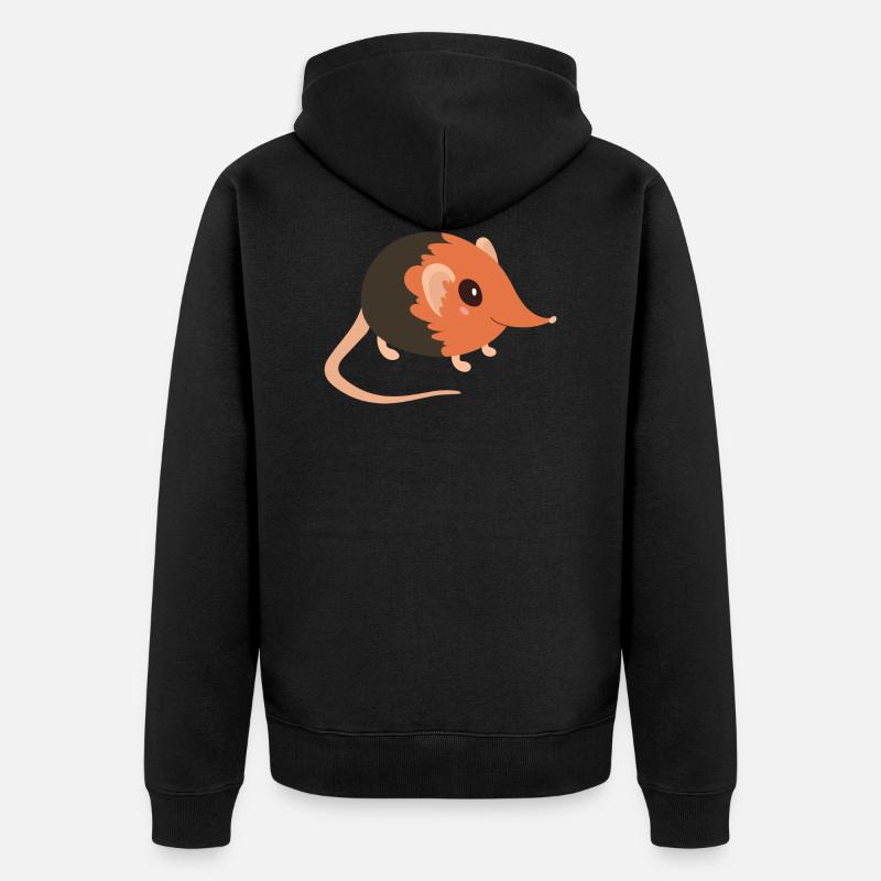 Musaraigne éléphant - Veste à capuche bio Premium Unisexe - noir