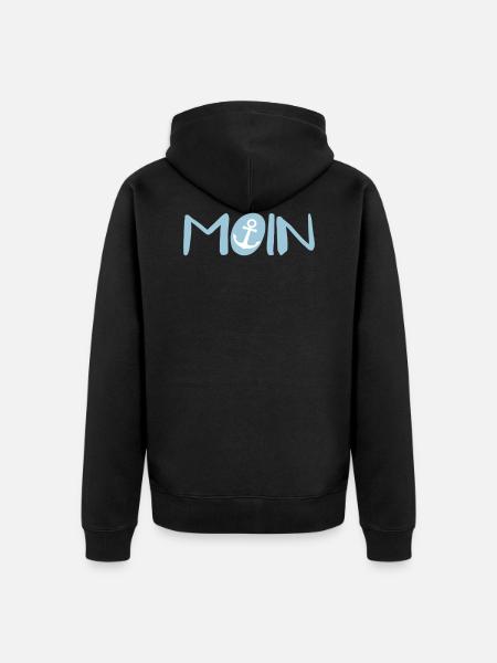 Moin sailor - Unisex Premium Organic Zip Hoodie - black