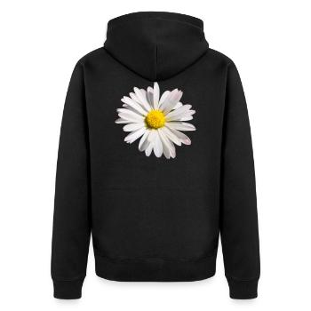 une marguerite - Veste à capuche bio Premium Unisexe - noir - Dos - Nico (187cm)