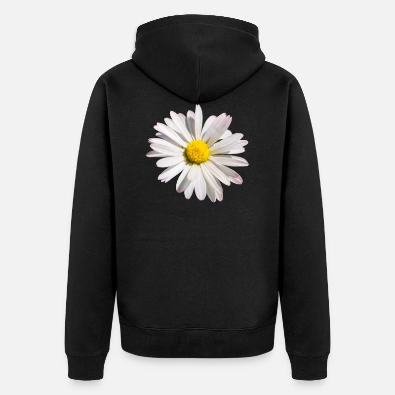 une marguerite - Veste à capuche bio Premium Unisexe - noir