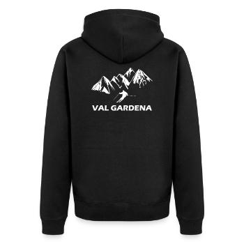 Ski ski val gardena - Veste à capuche bio Premium Unisexe - noir - Dos - Nico (187cm)