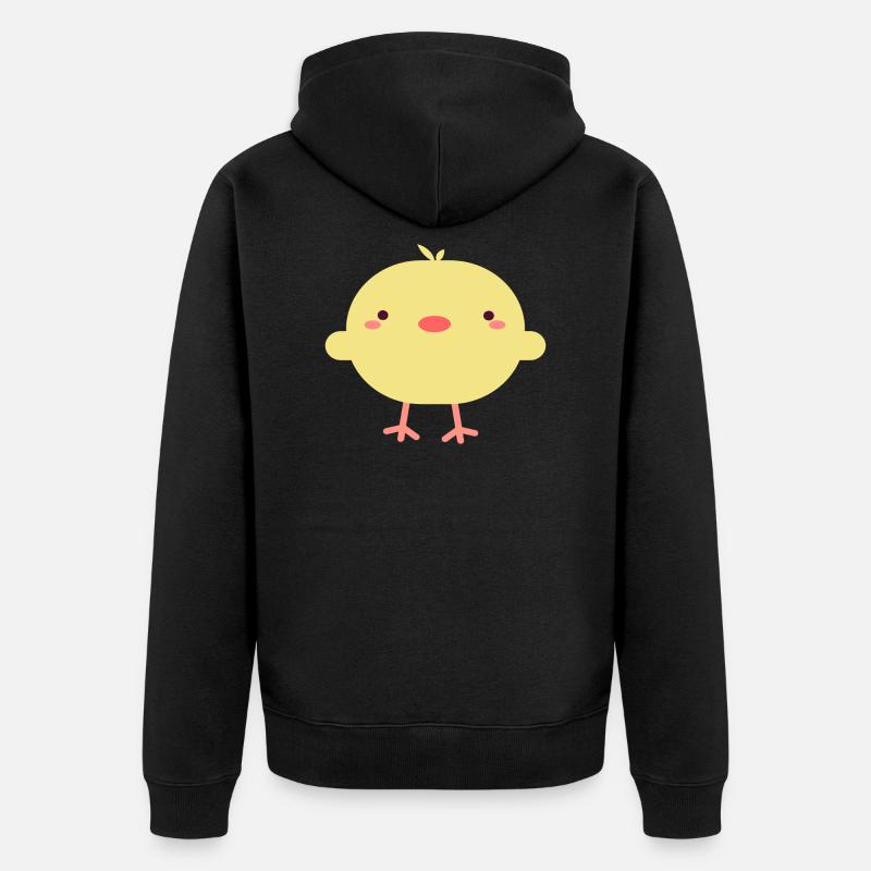 le poussin - Veste à capuche bio Premium Unisexe - noir