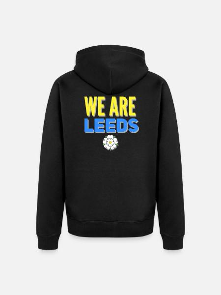 Leeds yorkshire - Unisex Premium Organic Zip Hoodie - black