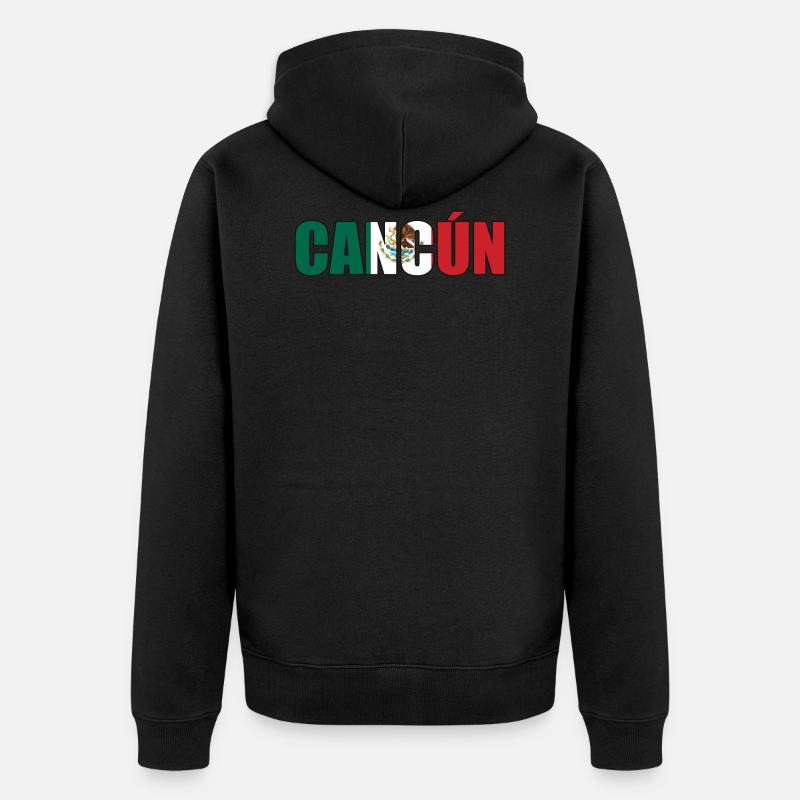 Cancun - Unisex Premium Bio Zip Hoodie - Schwarz