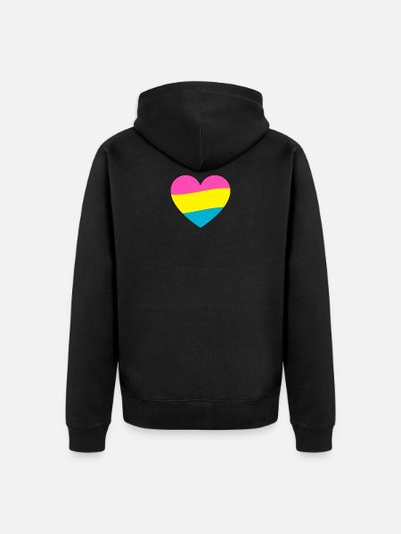 Pride Pansexual - Unisex Premium Bio Zip Hoodie - Schwarz