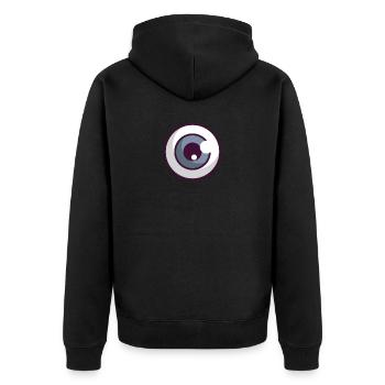 Oeil - Veste à capuche bio Premium Unisexe - noir - Dos - Nico (187cm)