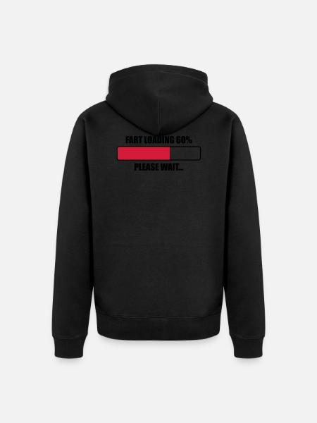 Pet in progress, wait ... - Unisex Premium Organic Zip Hoodie - black