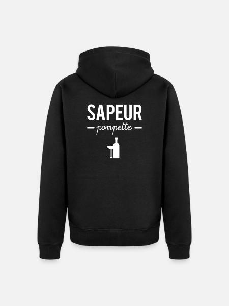 Sapeur pompette - Veste à capuche bio Premium Unisexe - noir