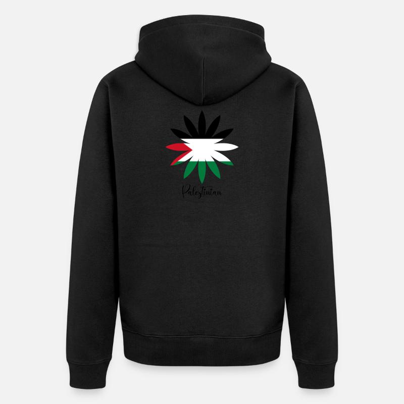 Palestinian - Veste à capuche bio Premium Unisexe - noir