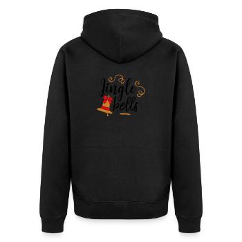 Jingle Bells - Veste à capuche bio Premium Unisexe - noir - Dos - Nico (187cm)