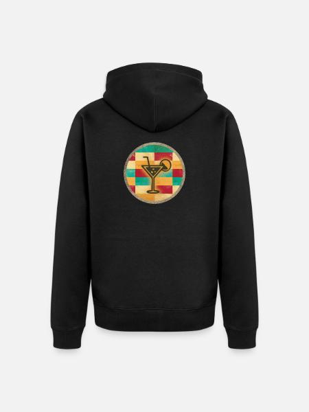 summer - Unisex Premium Organic Zip Hoodie - black