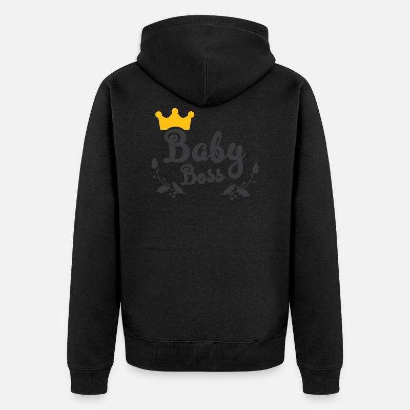 Bébé patron - Veste à capuche bio Premium Unisexe - noir