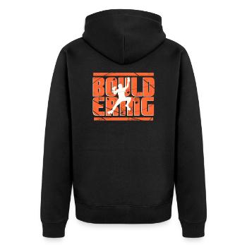 Bloc - Veste à capuche bio Premium Unisexe - noir - Dos - Nico (187cm)