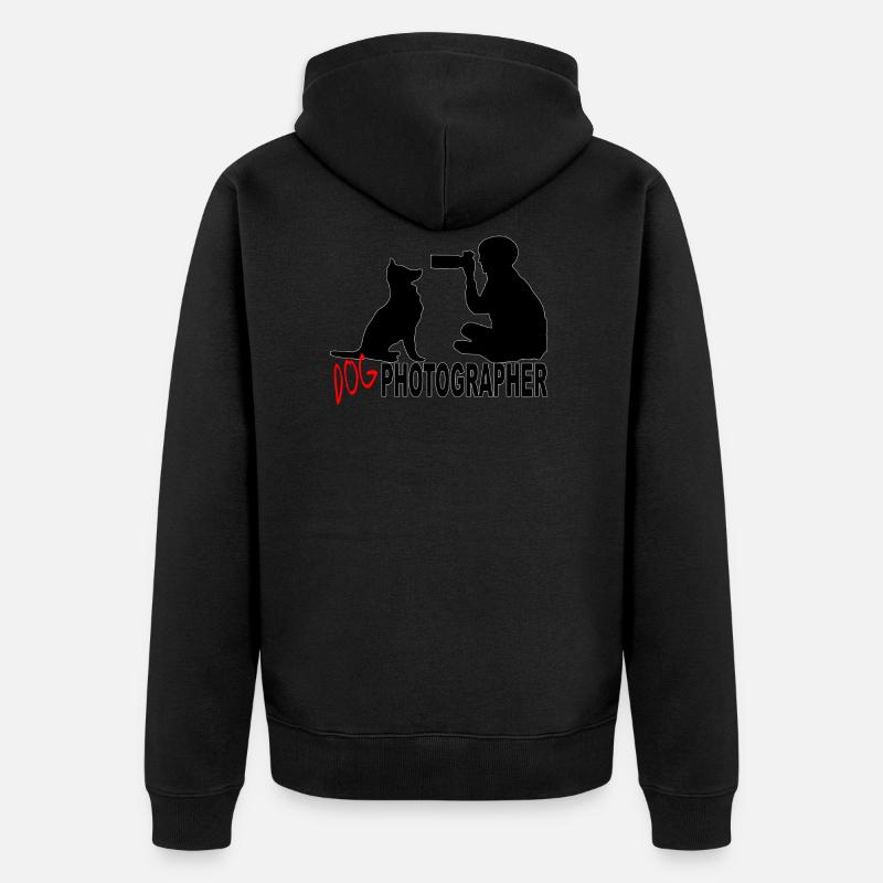 PHOTOGRAPHE CHIEN - Veste à capuche bio Premium Unisexe - noir