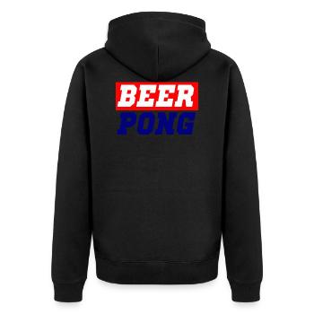 beerpong - Veste à capuche bio Premium Unisexe - noir - Dos - Nico (187cm)