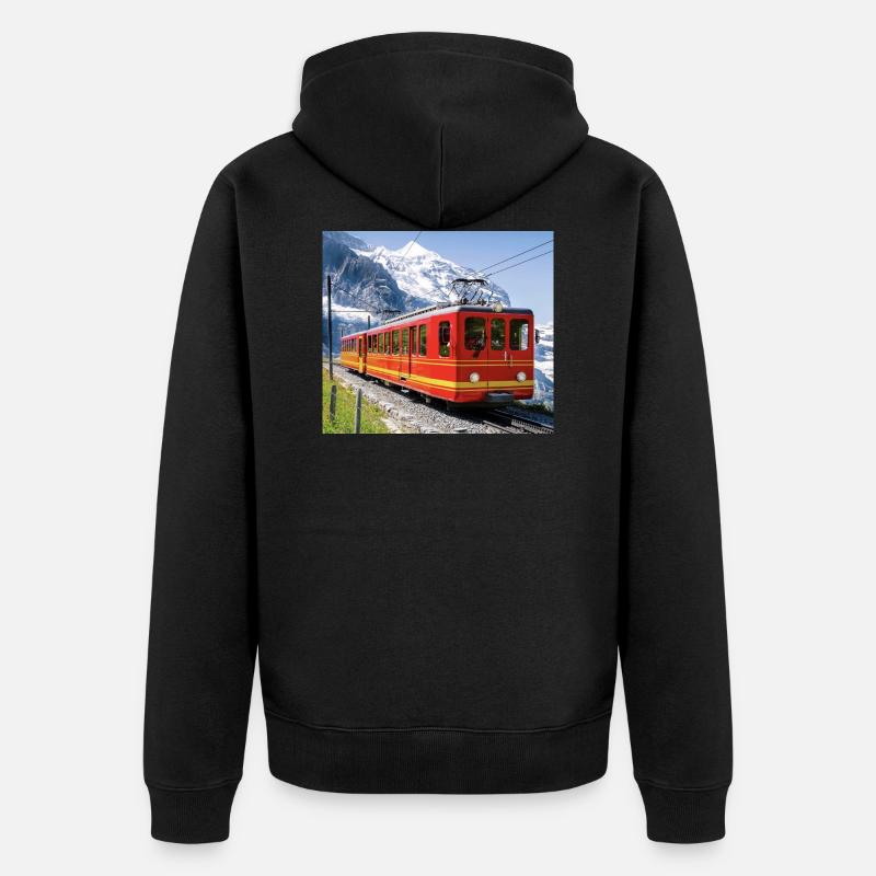 Jungfraujoch - Veste à capuche bio Premium Unisexe - noir