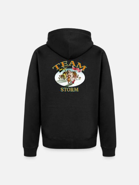 Team STORM - Unisex Premium Organic Zip Hoodie - black