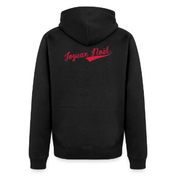 Joyeux Noël - Veste à capuche bio Premium Unisexe - noir - Dos - Nico (187cm)