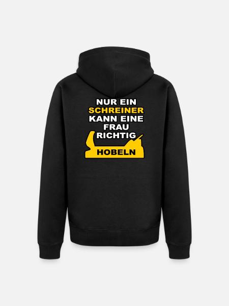 Der Schreiner - Unisex Premium Bio Zip Hoodie - Schwarz