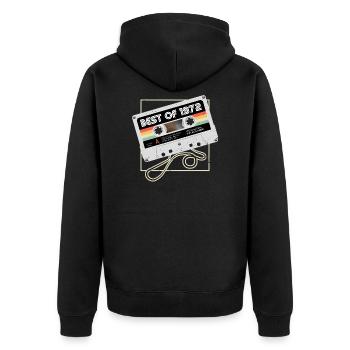 50th Birthday Men 50 Best of November 1972 - Unisex Premium Organic Zip Hoodie - black - Back - Nico (187cm)