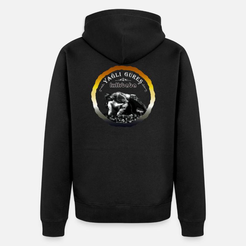 Yagli Gures - Unisex Premium Bio Zip Hoodie - undefined