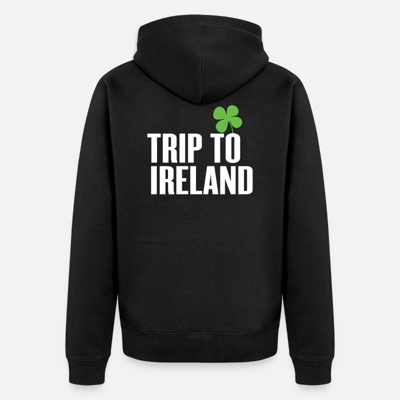 Voyage en Irlande - Veste à capuche bio Premium Unisexe - noir