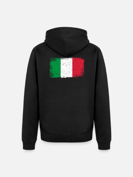 Italie Pavillon - Veste à capuche bio Premium Unisexe - noir