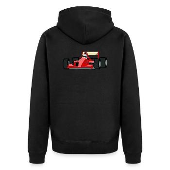 Voiture de course 1 - Veste à capuche bio Premium Unisexe - noir - Dos - Nico (187cm)