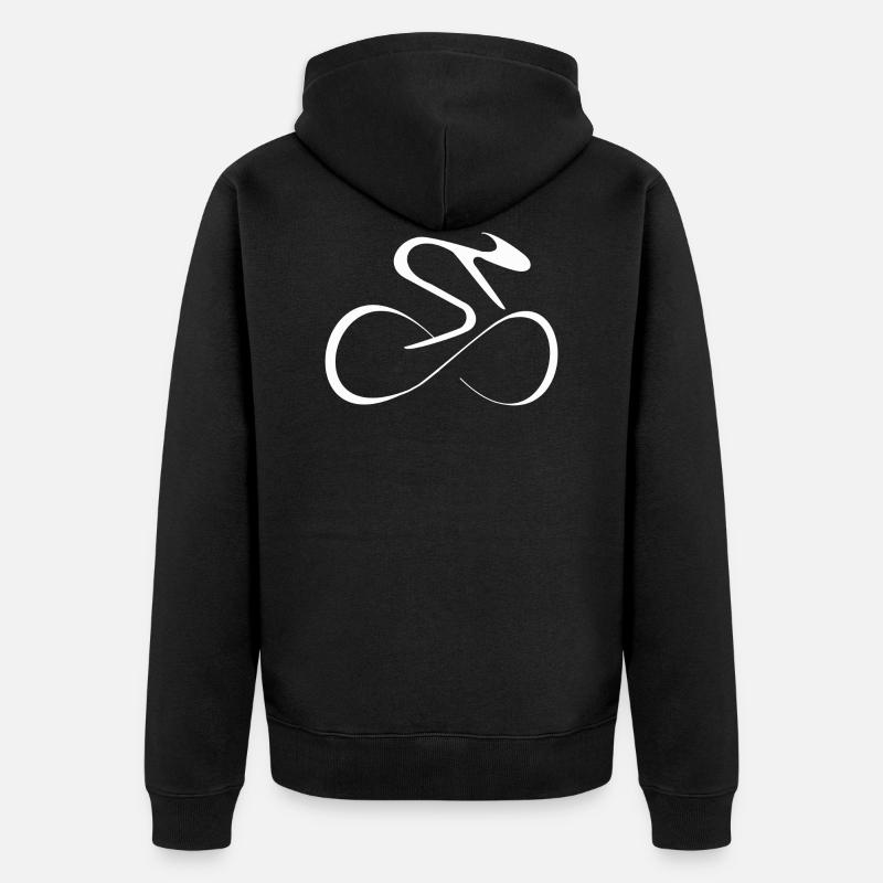 Vélo de course vélo - Veste à capuche bio Premium Unisexe - noir