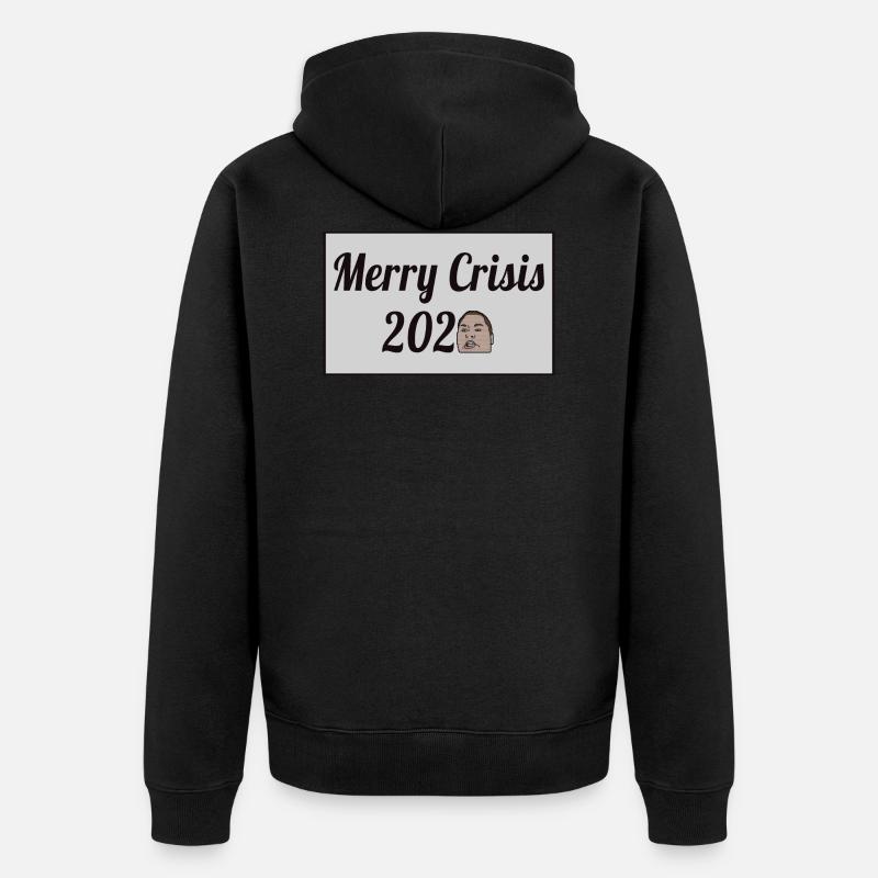 Joyeuse crise 2020 - Veste à capuche bio Premium Unisexe - noir